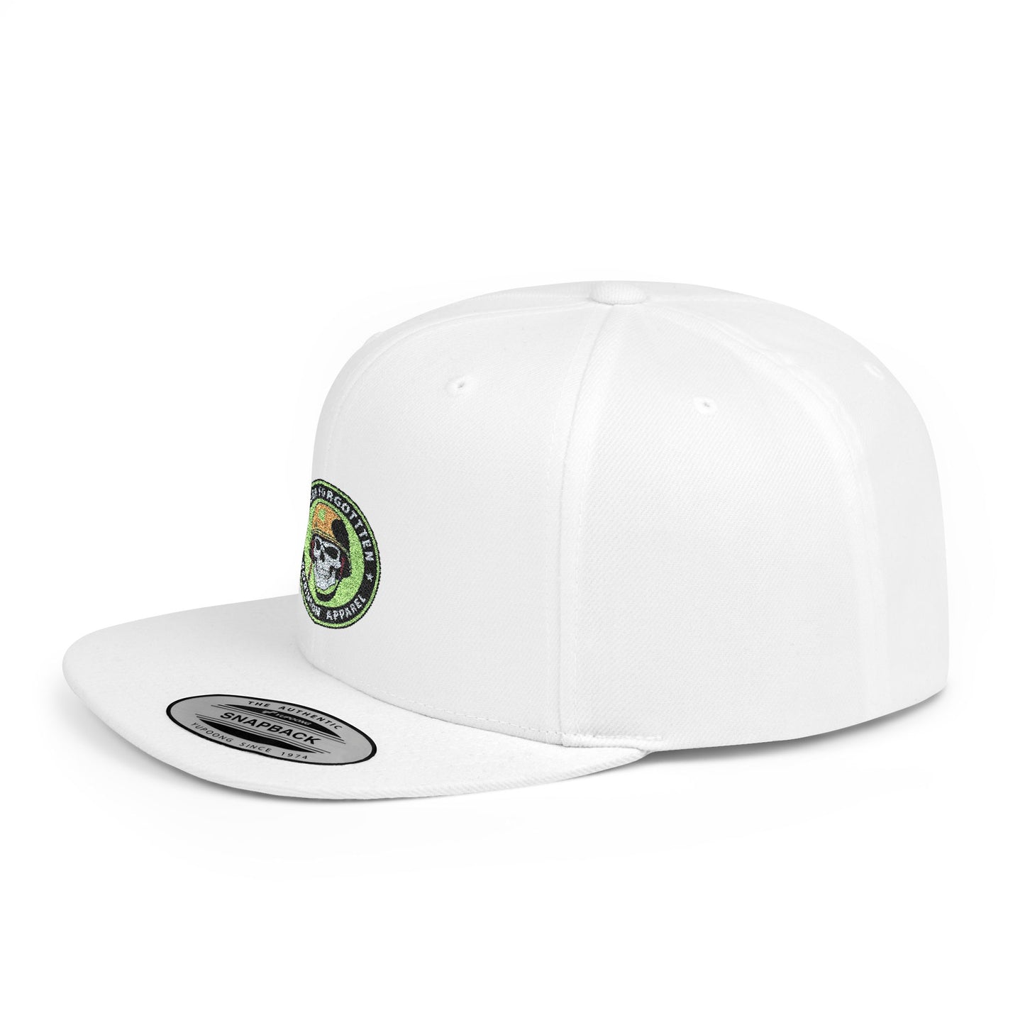 NFR Skull Flame Flat Bill Snapback Hat