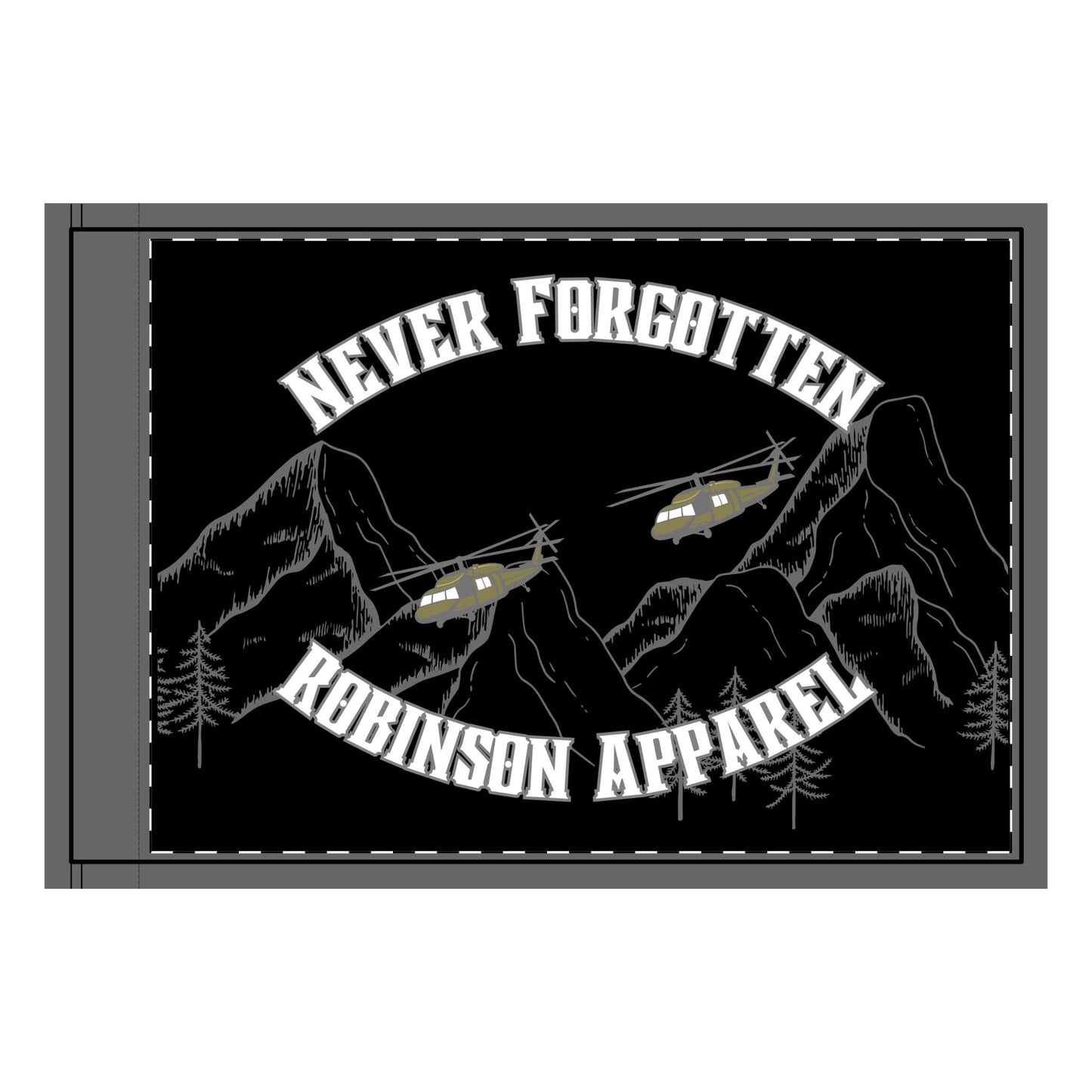 Never Forgotten Robinson Double-Sided Flag