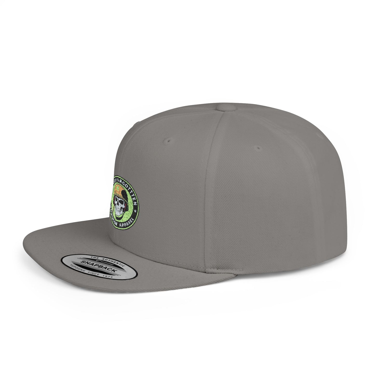 NFR Skull Flame Flat Bill Snapback Hat