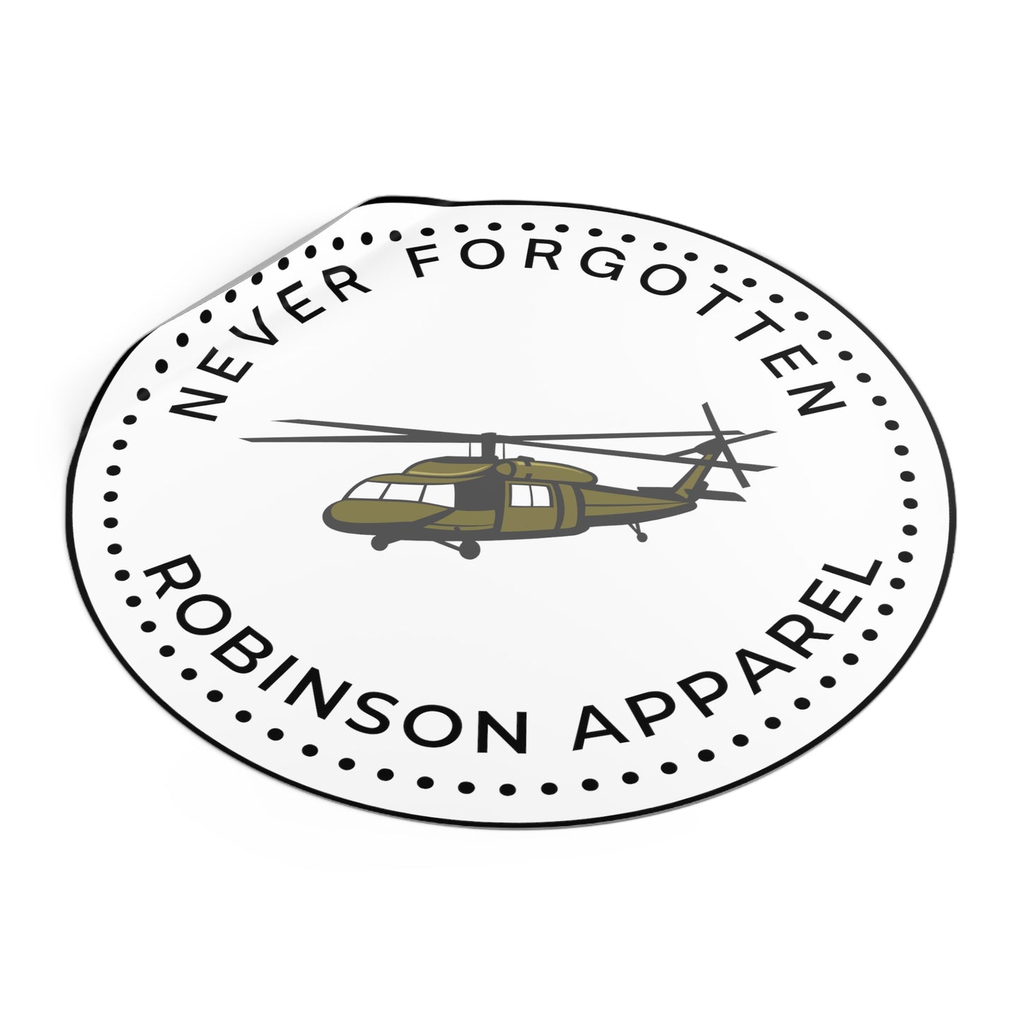 NFRobinson Round Vinyl Stickers