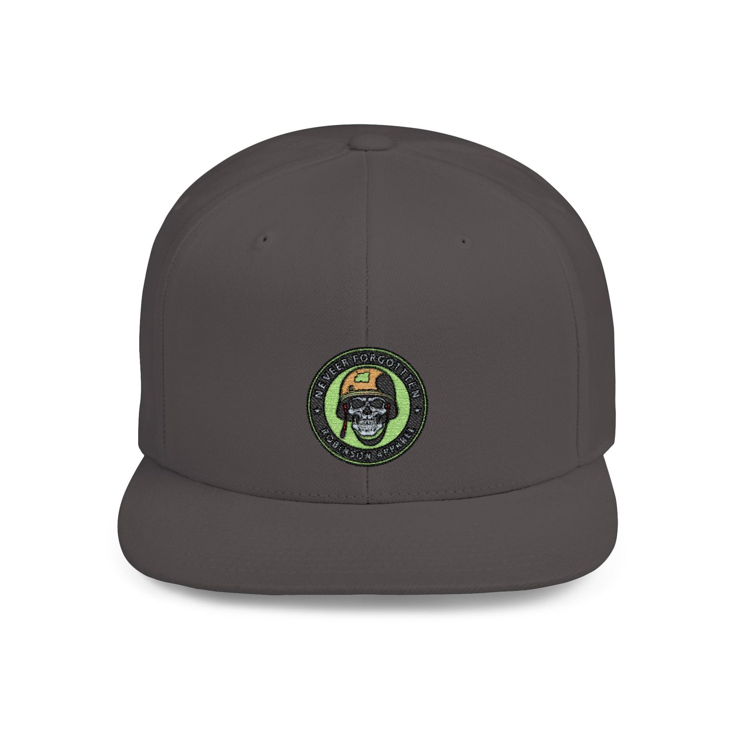 NFR Skull Flame Flat Bill Snapback Hat