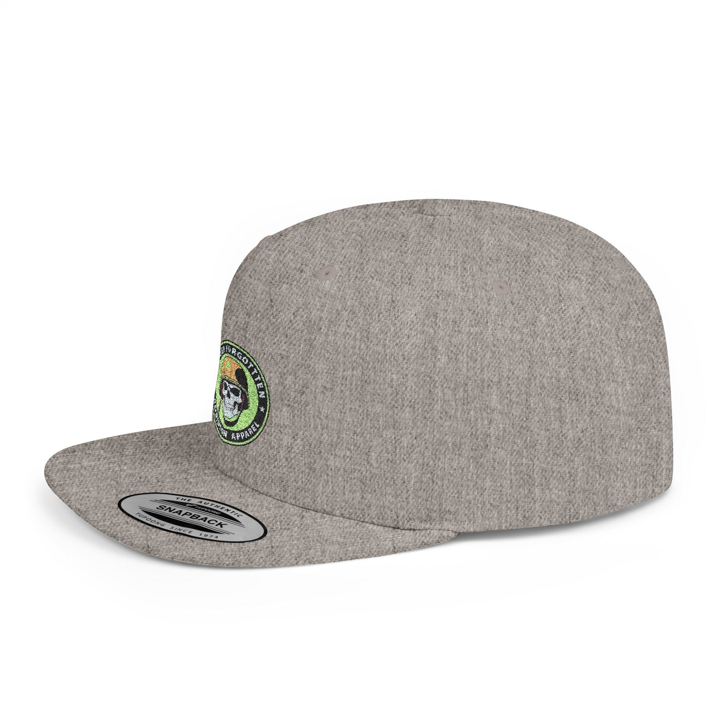 NFR Skull Flame Flat Bill Snapback Hat