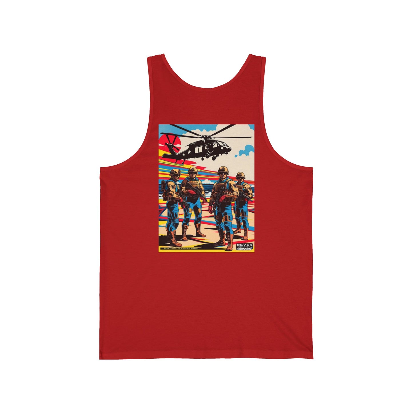 Tank Top - Tactical Beach Day Unisex Jersey Tank