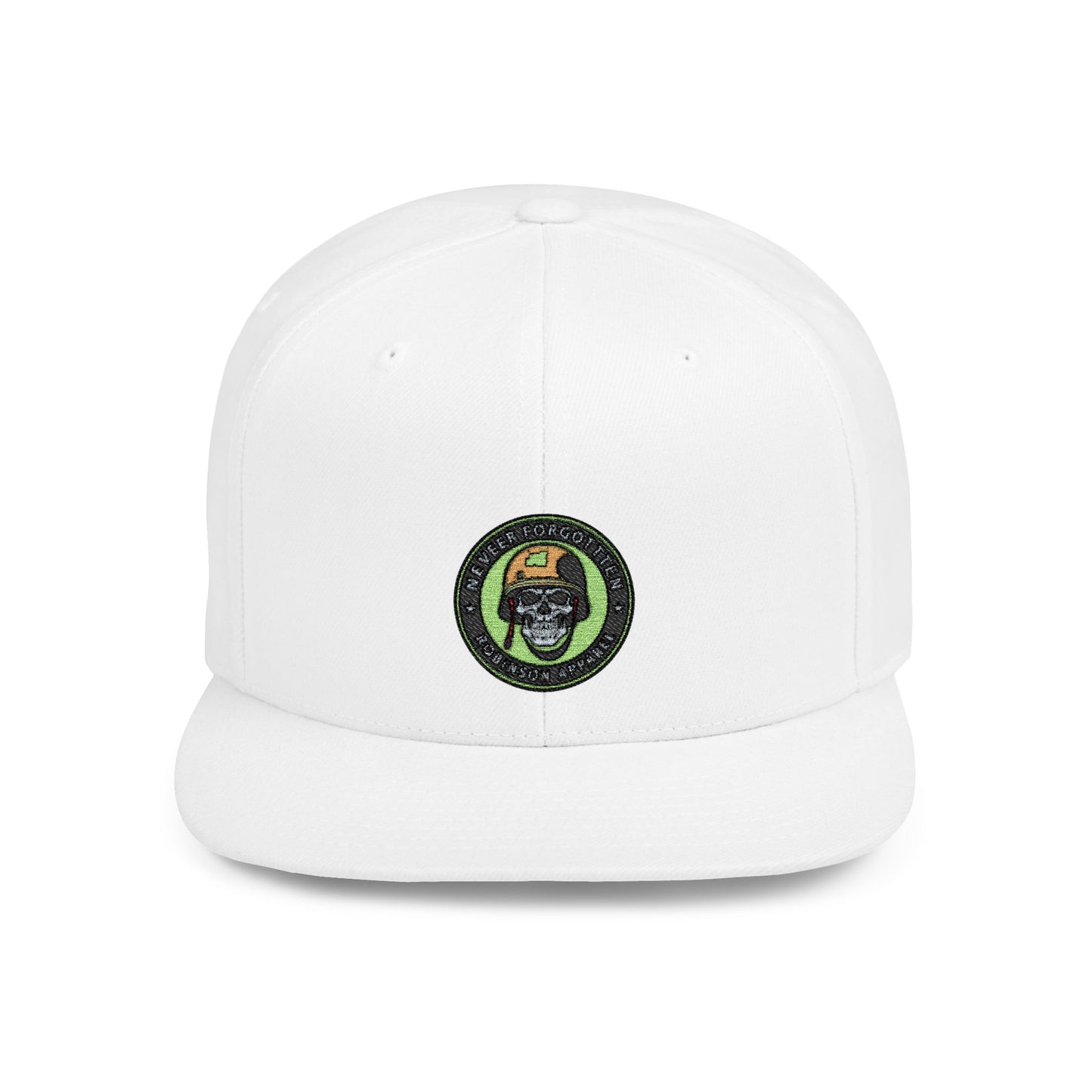 NFR Skull Flame Flat Bill Snapback Hat