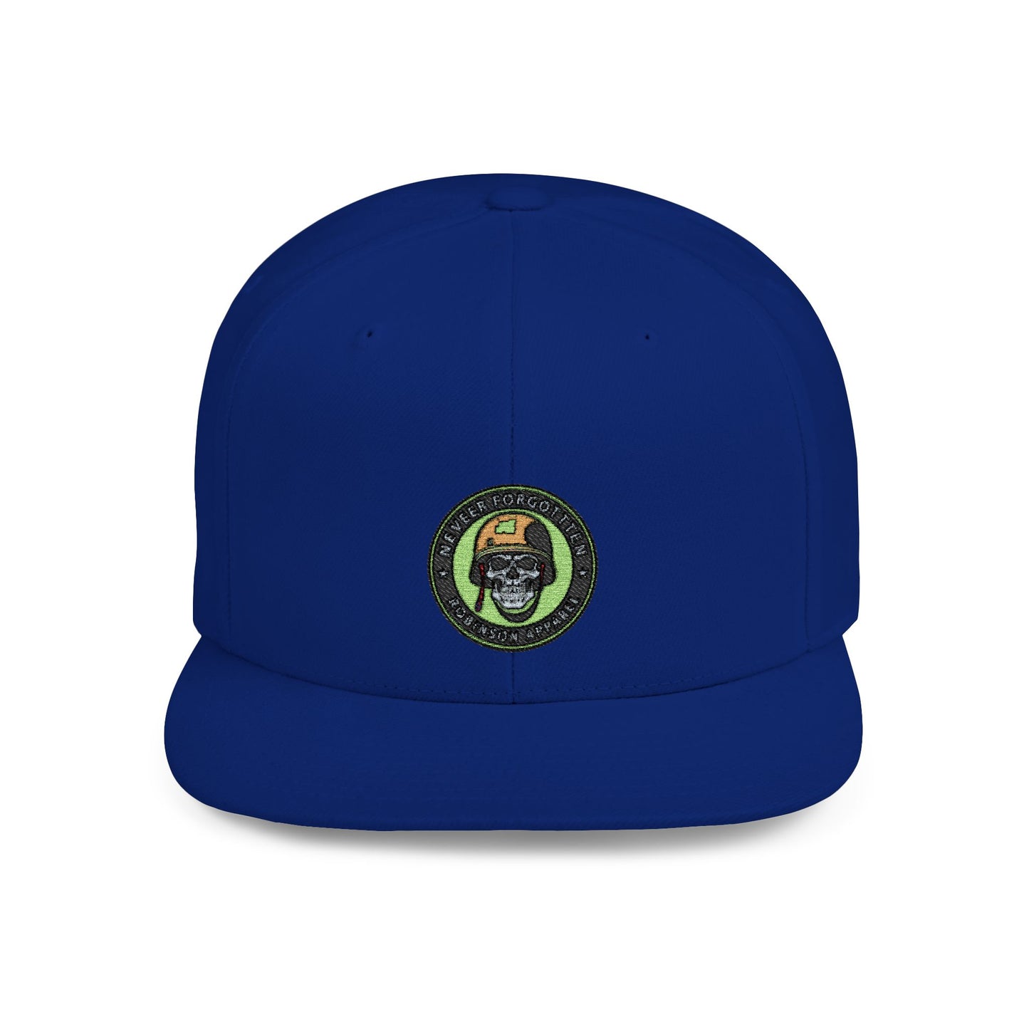 NFR Skull Flame Flat Bill Snapback Hat