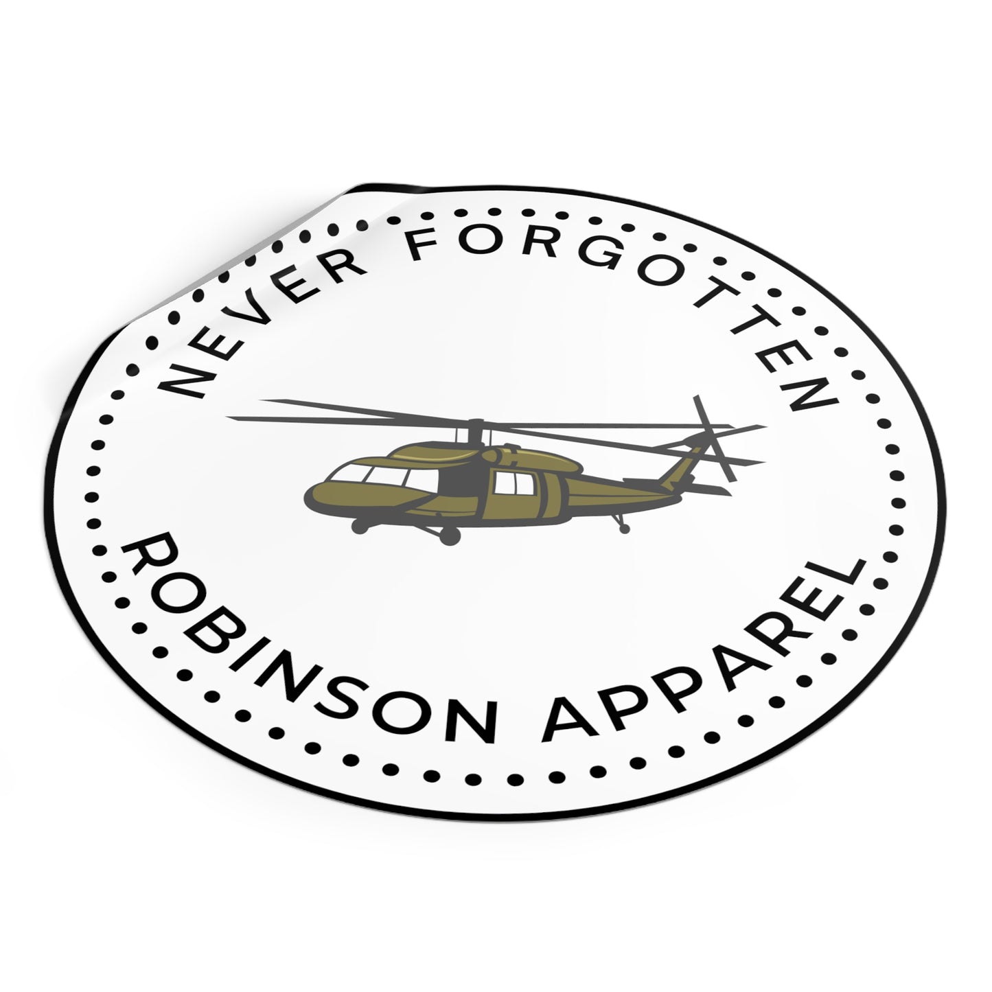 NFRobinson Round Vinyl Stickers