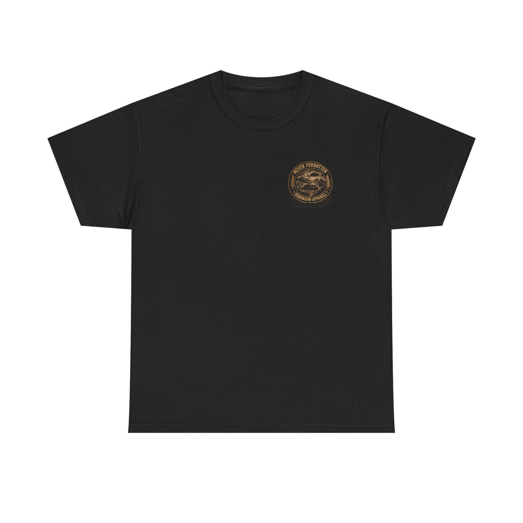 Never Forgotten Vintage Tee — Robinson Apparel Memorial Graphic Shirt