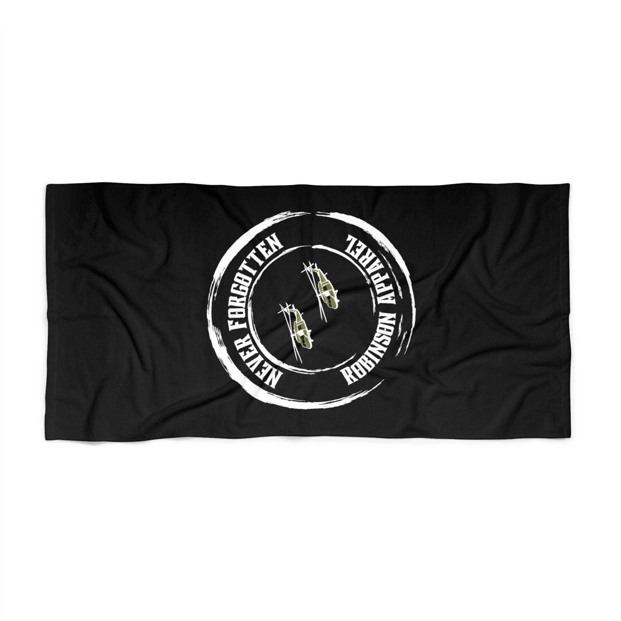 Beach Towel with 'Never Forgotten' Design - Perfect for Summer