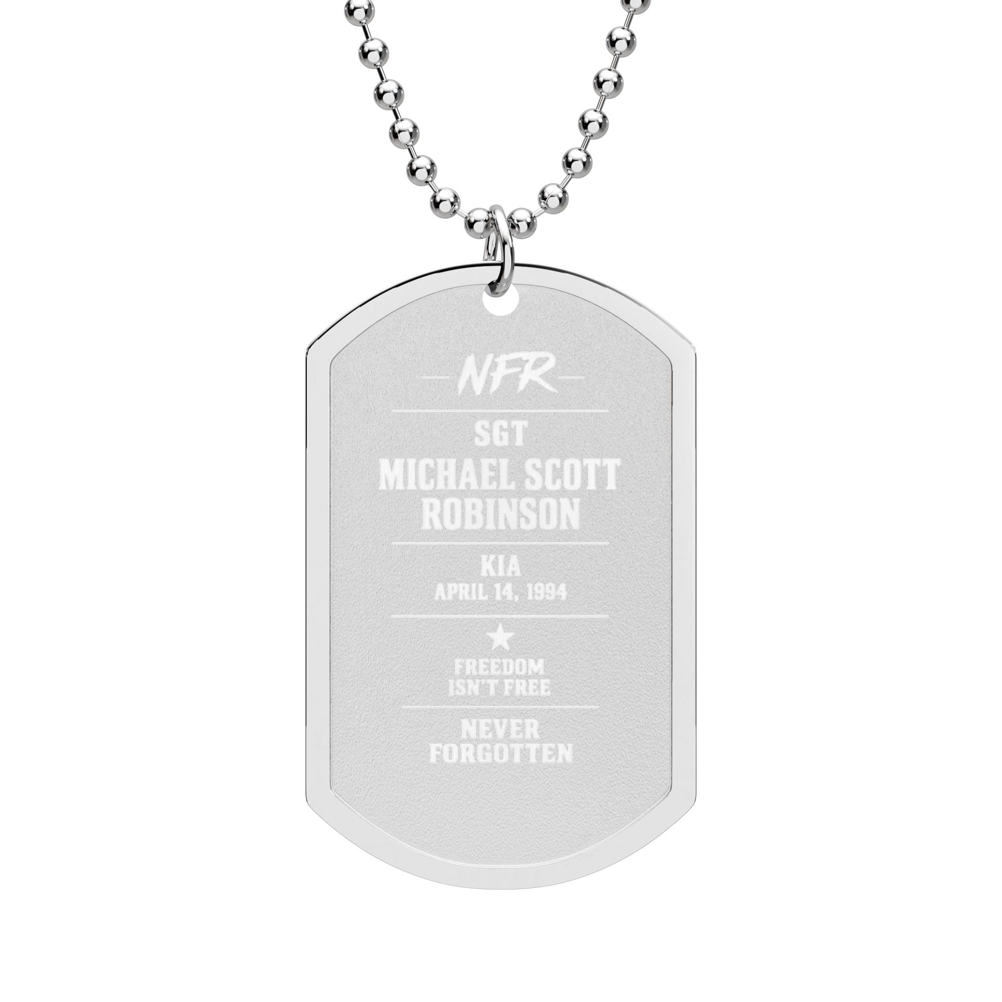 Dog Tag with Chain