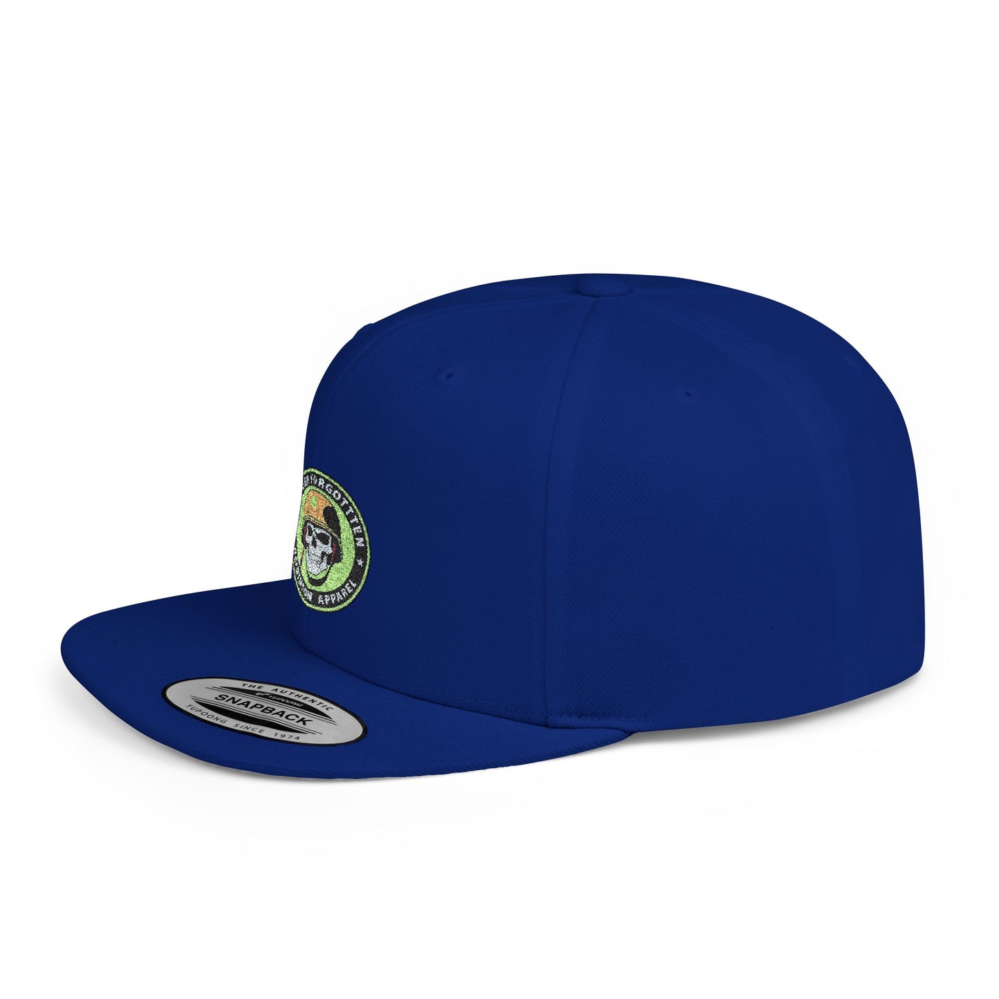 NFR Skull Flame Flat Bill Snapback Hat