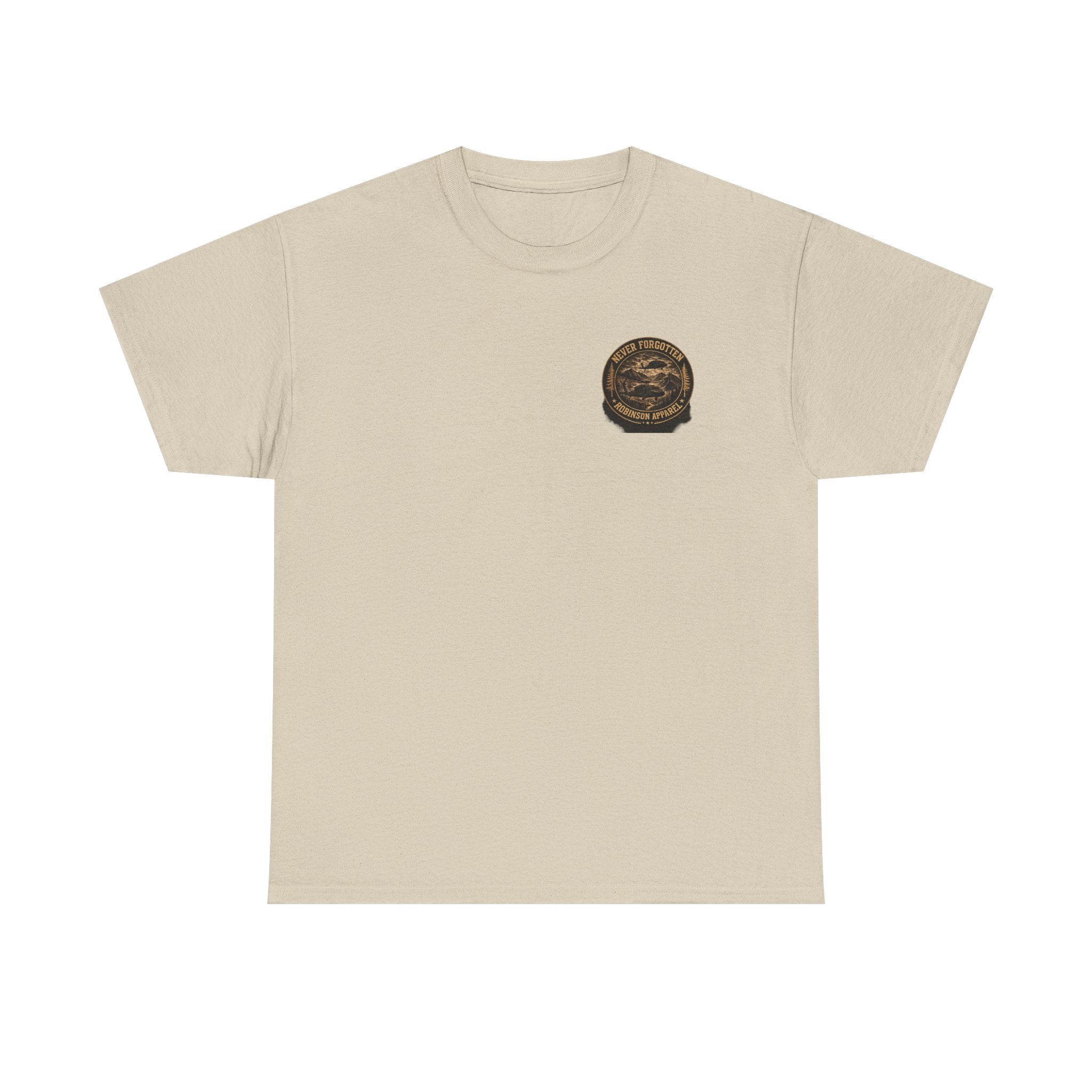 Never Forgotten Vintage Tee — Robinson Apparel Memorial Graphic Shirt