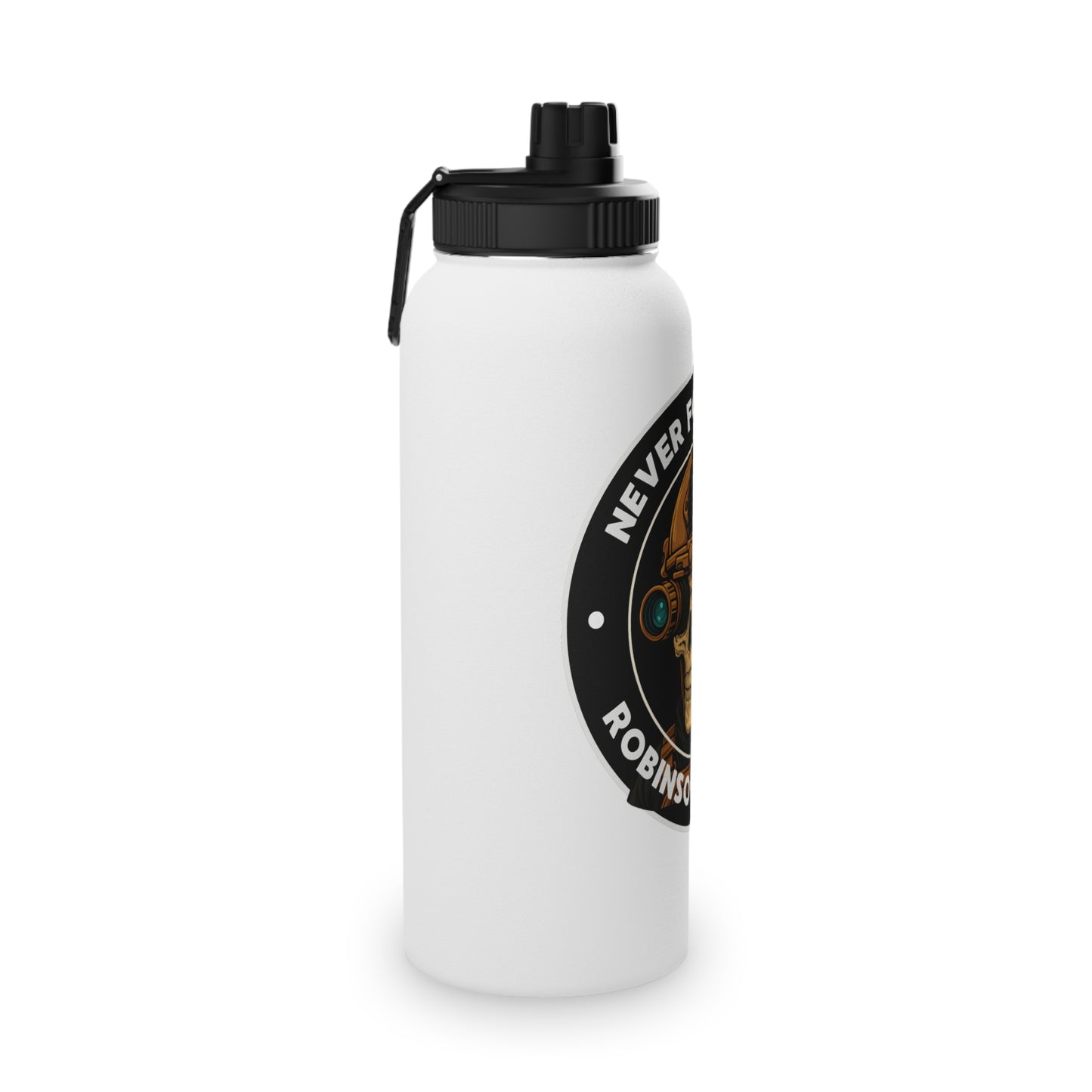 Stainless Steel Water Bottle - Never Forgotten Skull Design, Durable, Sporty, Fitness, Eco-friendly