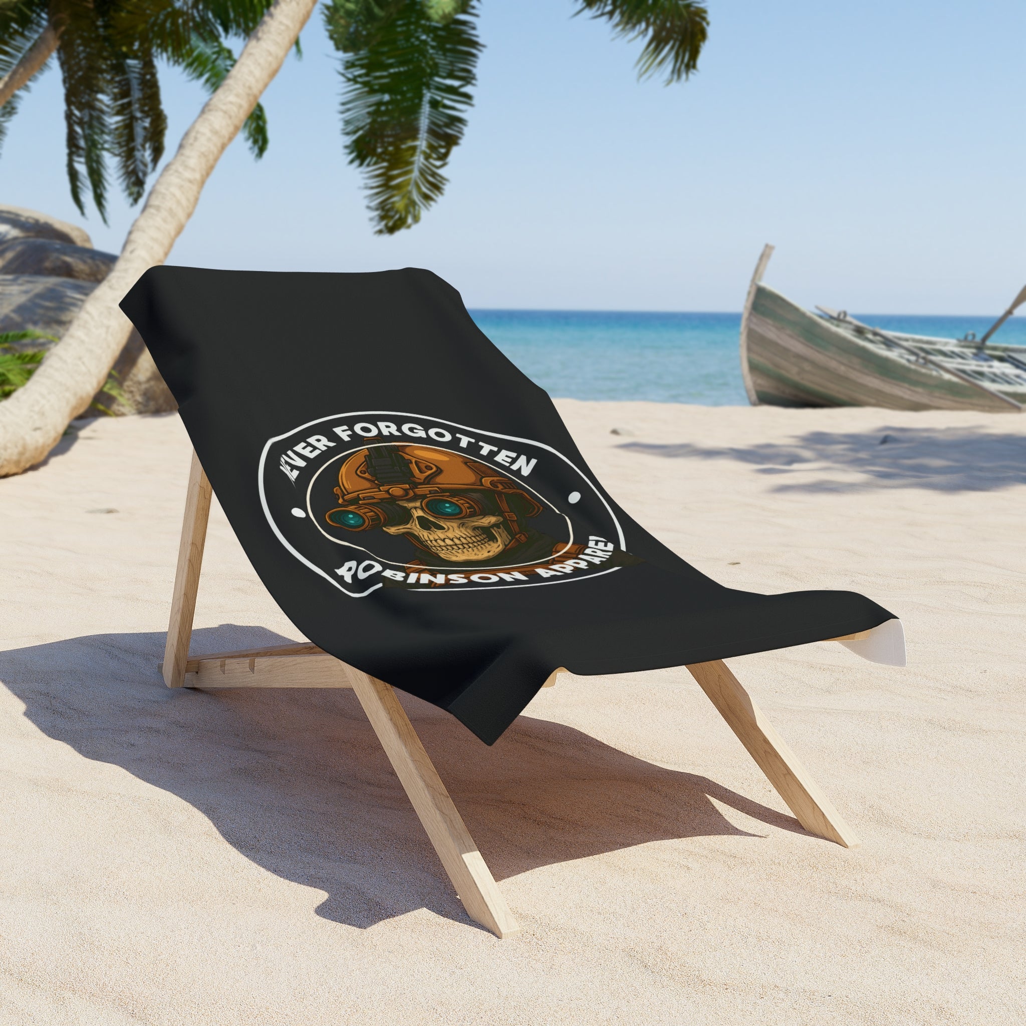 Skull Design Beach Towel by NFR