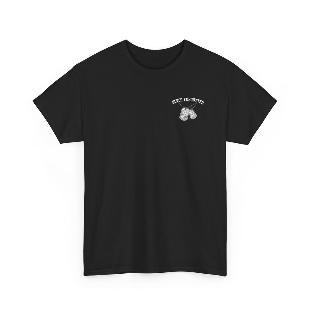 Never Forgotten Memorial Tee — Robinson Apparel Military Tribute Shirt