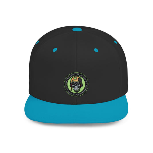 NFR Skull Flame Flat Bill Snapback Hat