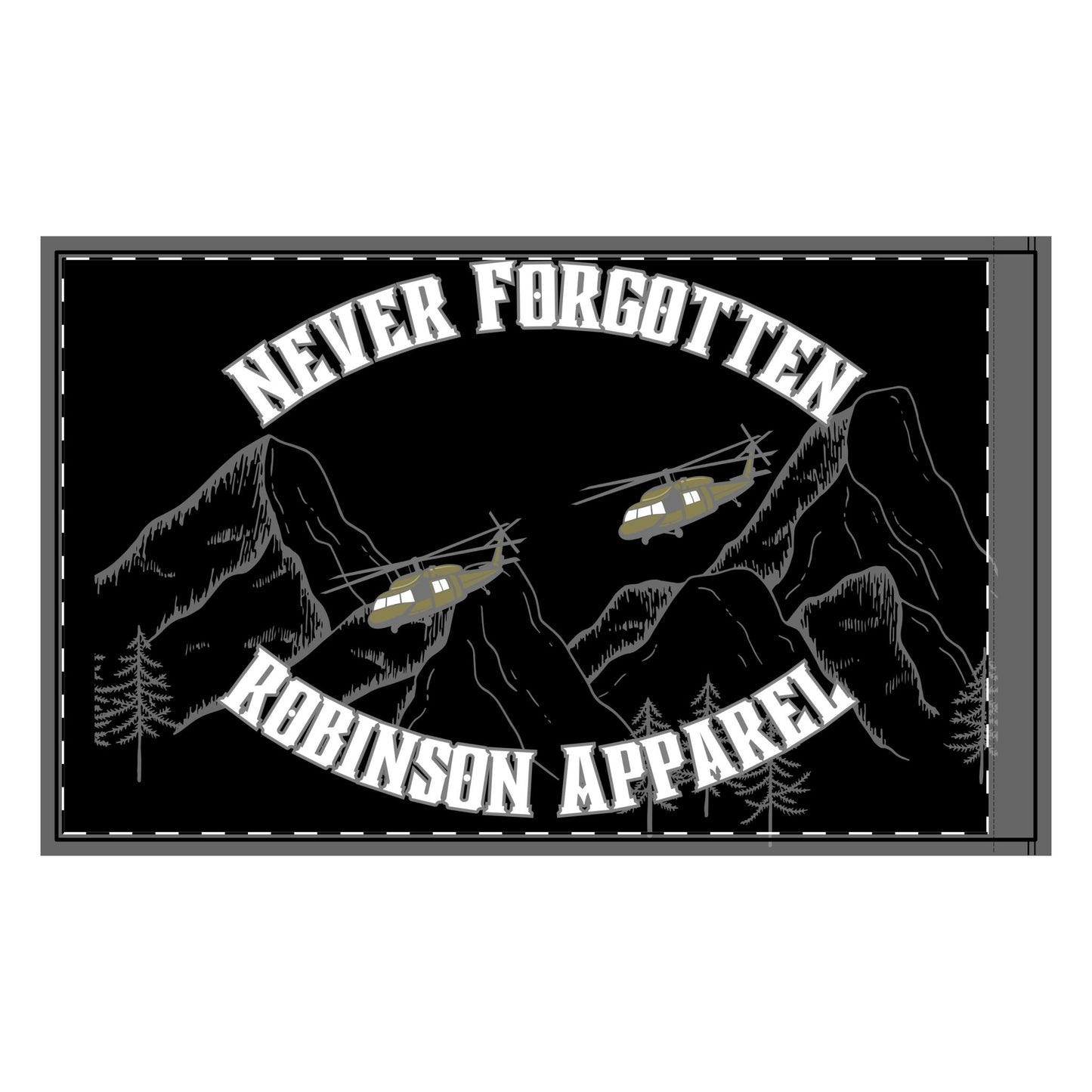 Never Forgotten Robinson Double-Sided Flag