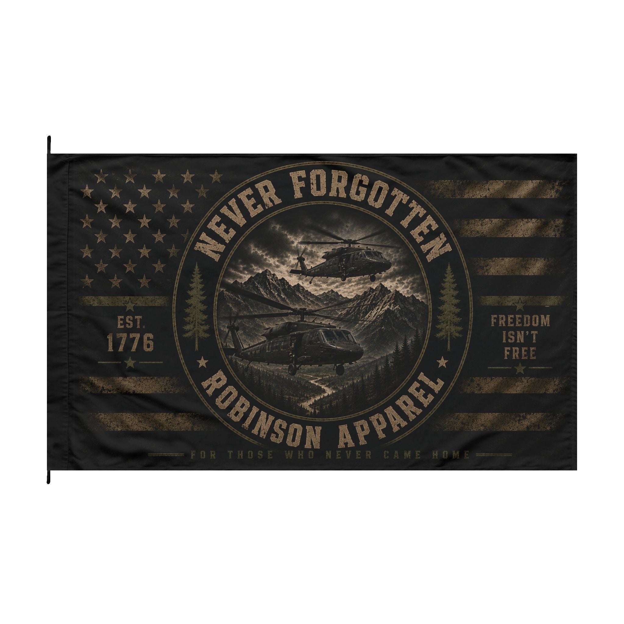 Never Forgotten Robinson Double-Sided Flag