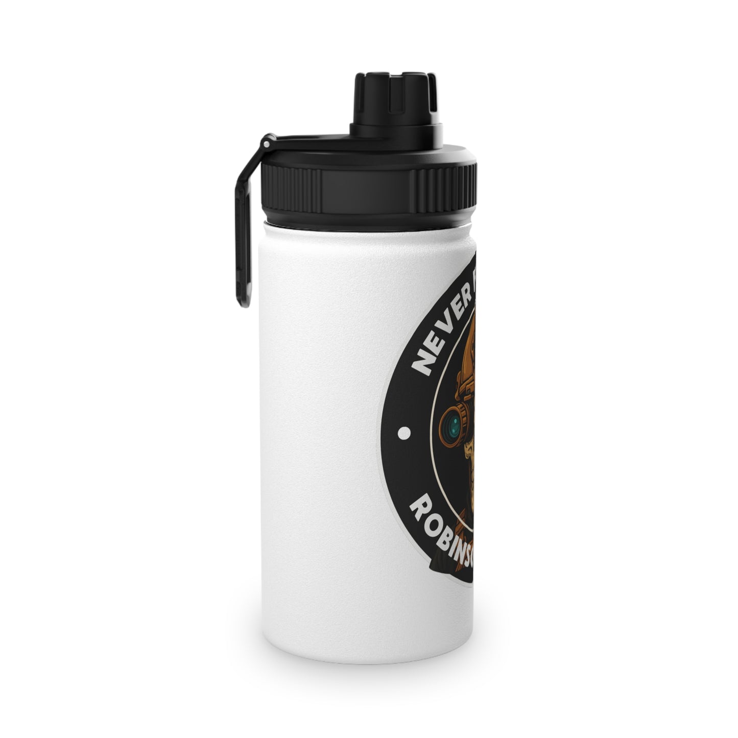 Stainless Steel Water Bottle - Never Forgotten Skull Design, Durable, Sporty, Fitness, Eco-friendly