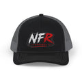 NFRobinson Apparel Trucker Cap — White Snapback Mesh Hat with Bold Brush Logo