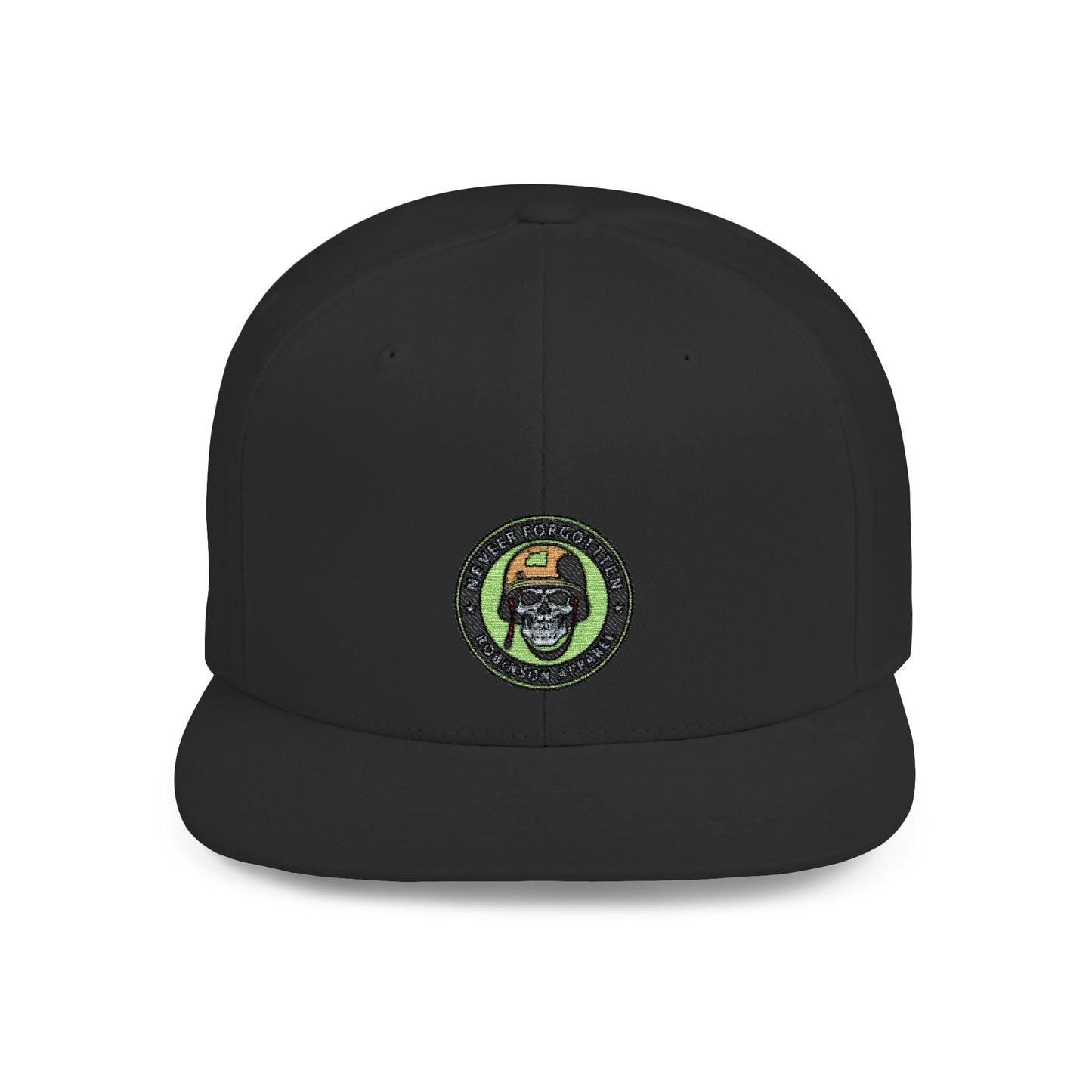 NFR Skull Flame Flat Bill Snapback Hat