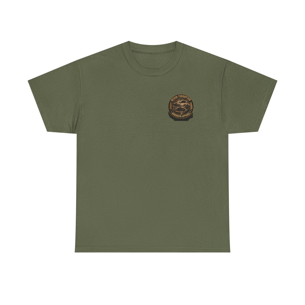 Never Forgotten Vintage Tee — Robinson Apparel Memorial Graphic Shirt