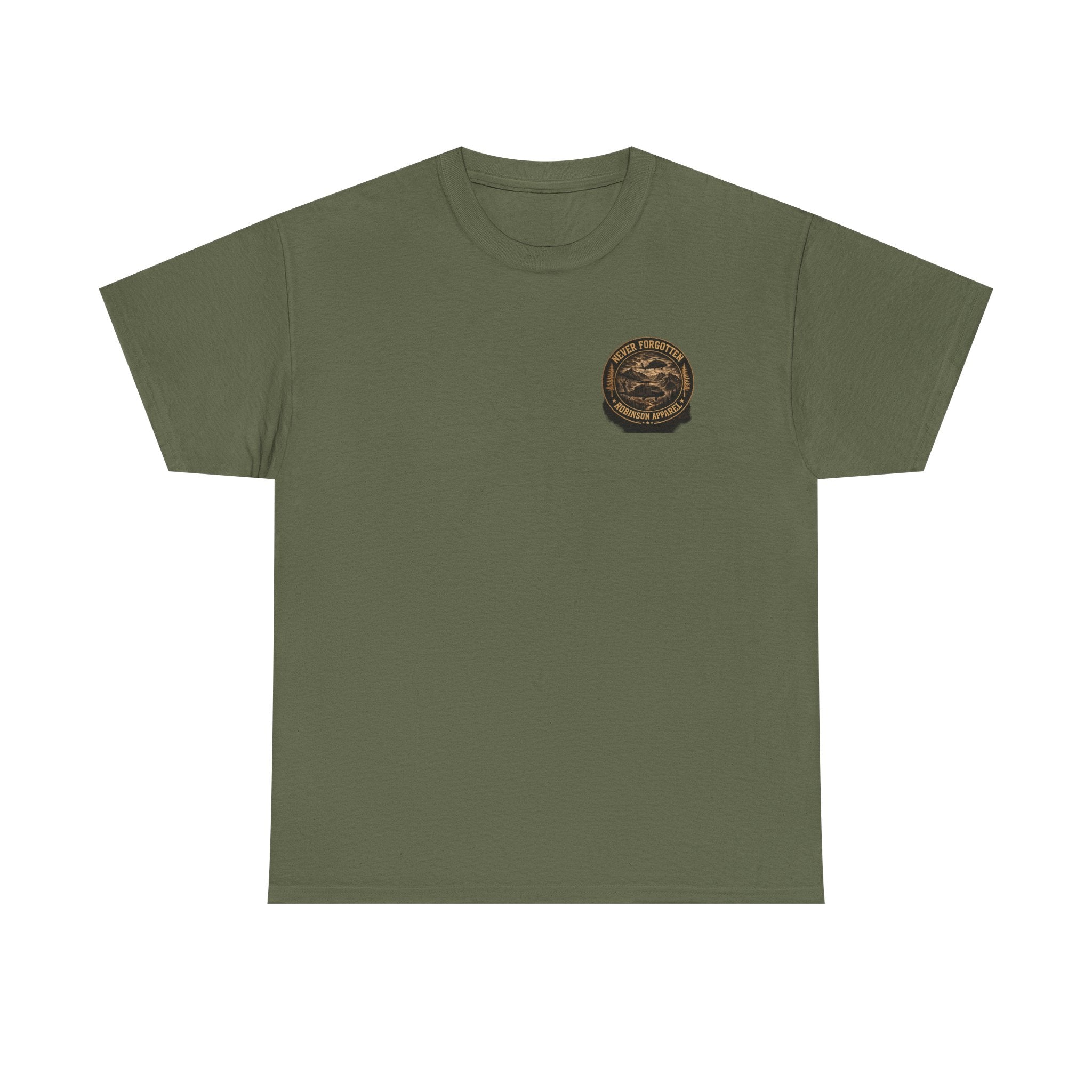 Never Forgotten Vintage Tee — Robinson Apparel Memorial Graphic Shirt