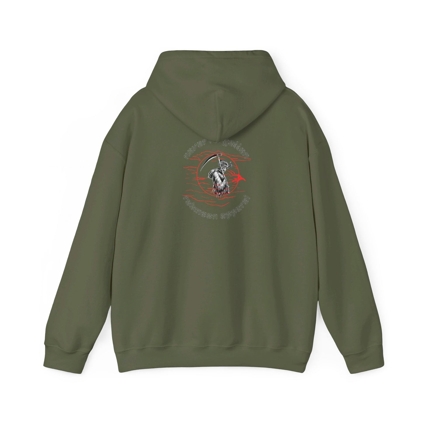 Reaper in the Storm hoodie White/Miltary Green