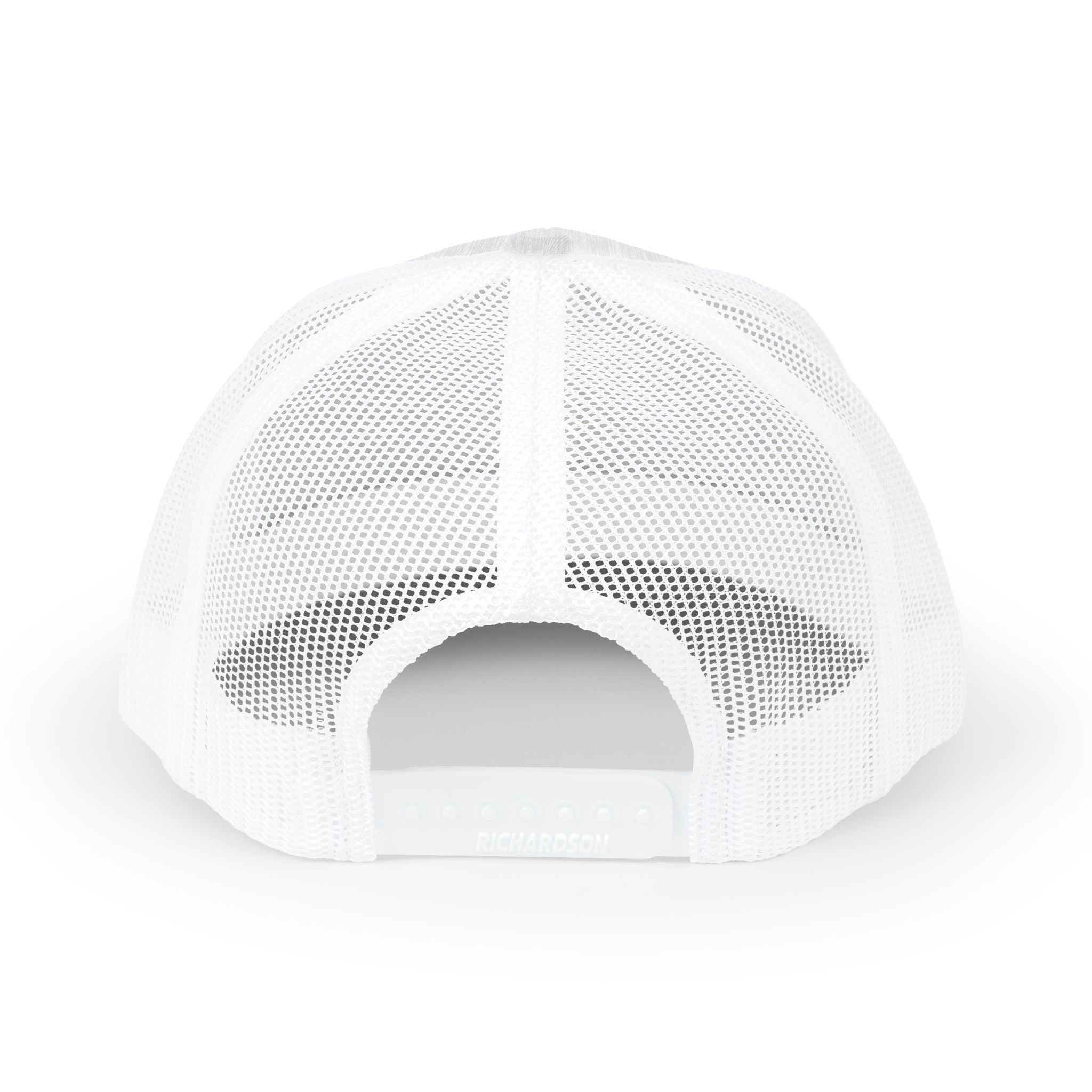 NFRobinson Apparel Trucker Cap — White Snapback Mesh Hat with Bold Brush Logo