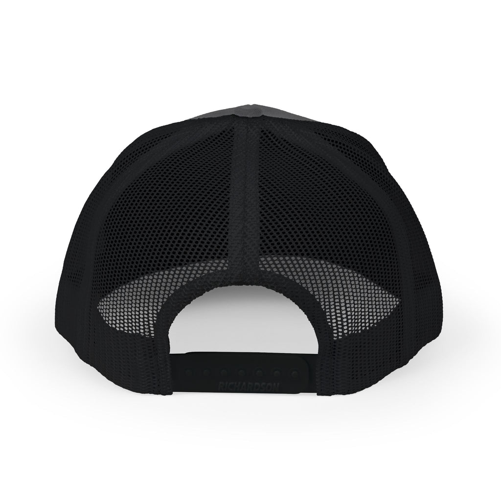 NFRobinson Apparel Trucker Cap — White Snapback Mesh Hat with Bold Brush Logo