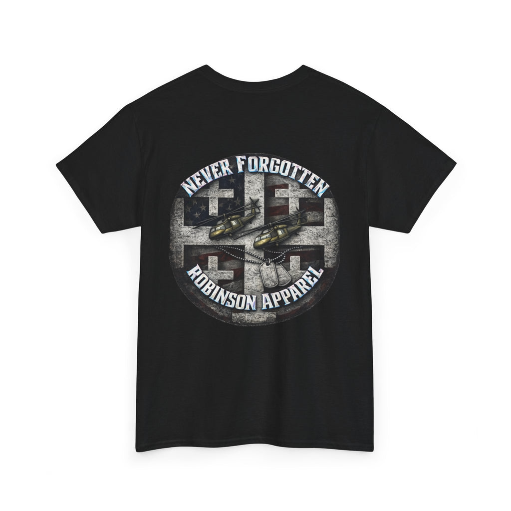 Never Forgotten Memorial Tee — Robinson Apparel Military Tribute Shirt